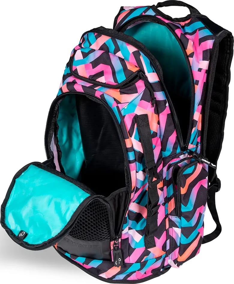 Рюкзак Arena ALL SET BACKPACK AO 45L рожевий, блакитний, чорний 55 х 38 х 28 см (010235-101) — фото 8