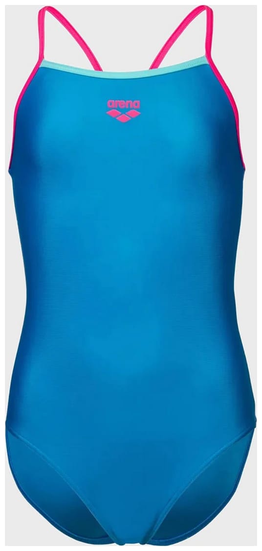 Купальник закритий для дівчат Arena SWIMSUIT LIGHT DROP SOLID синій Діт 116 см — фото 1