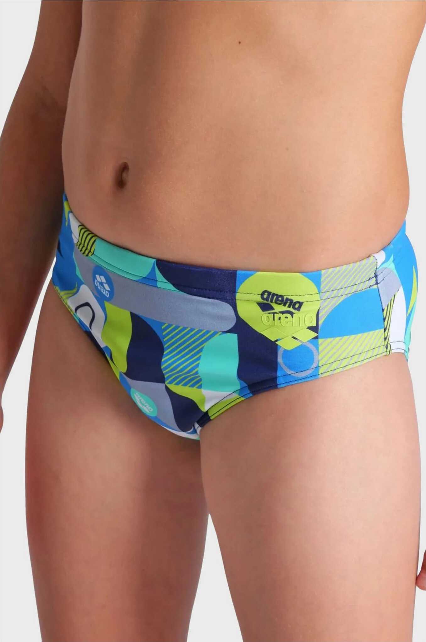 Плавки-сліпи для хлопчиків Arena WALLPAPER SWIM BRIEFS мультиколор Діт — фото 4