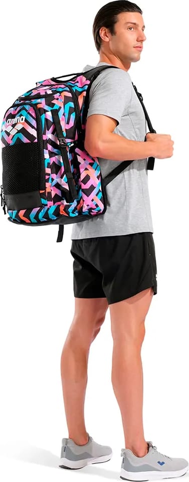 Рюкзак Arena ALL SET BACKPACK AO 45L рожевий, блакитний, чорний 55 х 38 х 28 см (010235-101) — фото 3