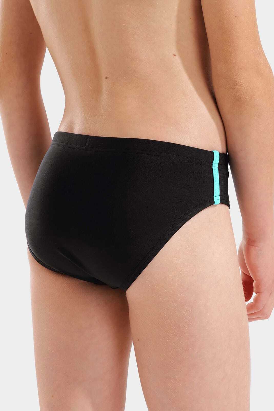 Плавки для хлопчиків Arena SWIM BRIEFS SOLID чорний, жовтий 116 см (008371-583) — фото 5