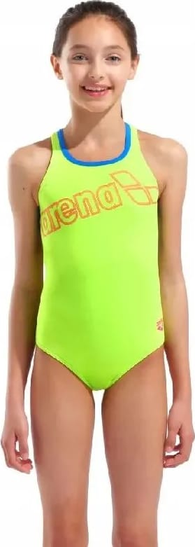 Купальник закритий для дівчат Arena LOGO SWIMSUIT SWIM PRO салатовий дитячий 140 см (010287-880) — фото 1
