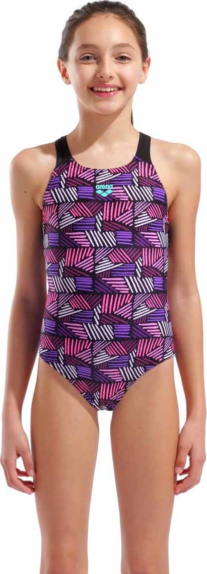 Купальник закритий для дівчат Arena CANDIES SWIMSUIT SWIM PRO BACK мультиколор дитячий 128 см (010285-990) — фото 1