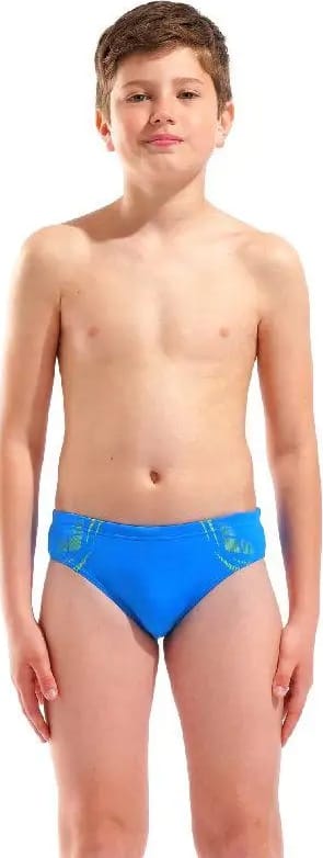 Плавки-сліпи для хлопчиків Arena POSEIDONIA SWIM BRIEFS блакитний, жовтий дитячий 128 см (009009-806) — фото 1
