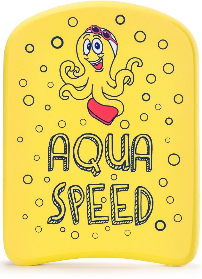 Дошка для плавання Aqua Speed KIDDIE Kickboard Octopus 6897 жовтий Діт 31x23x2,4cм — фото 1