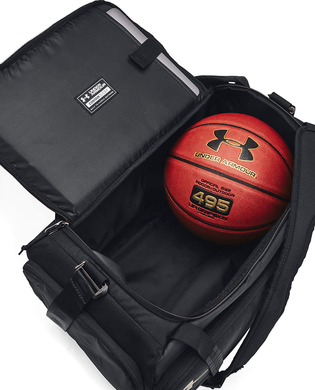 Сумка Under Armour Contain Duo SM BP Duffle 40L чорний Уні 55x40x28 см — фото 6