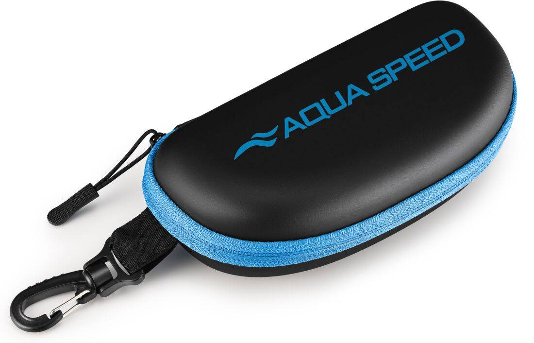Чохол для окулярів Aqua Speed GOGGLE CASE 0097 чорний, блакитний Уні 7х19 см — фото 1