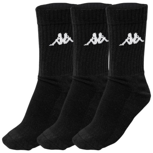 Шкарпетки Kappa Trisper Tennis Sock 3pk чорний Уні 35-38 — фото 1