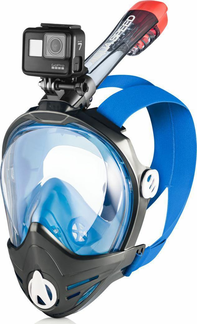 Повнолицьова маска Aqua Speed BRIZO 8739 синій S/M (227-01) — фото 7
