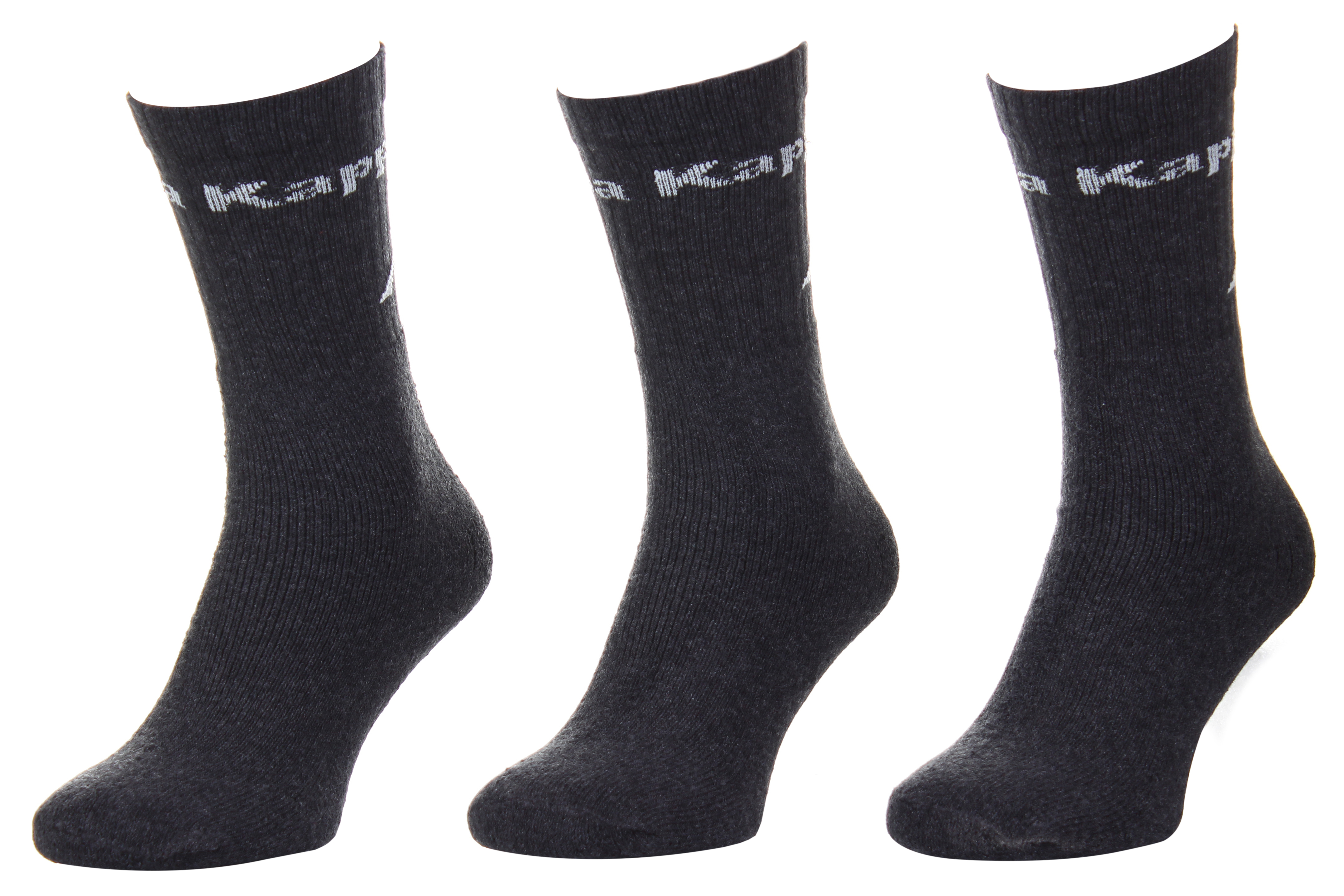 Шкарпетки KAPPA SOCKS LOGO SABOYA 3PACK темно-сірий Уні 35-38 — фото 1