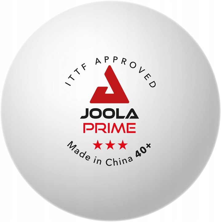 М'ячі для настільного тенісу (3 шт) Joola PRIME 3* 40+ ITTF, white — фото 3