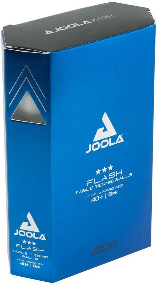 М'ячі для настільного тенісу (6 шт) Joola FLASH 3* 40+ ITTF, white — фото 2