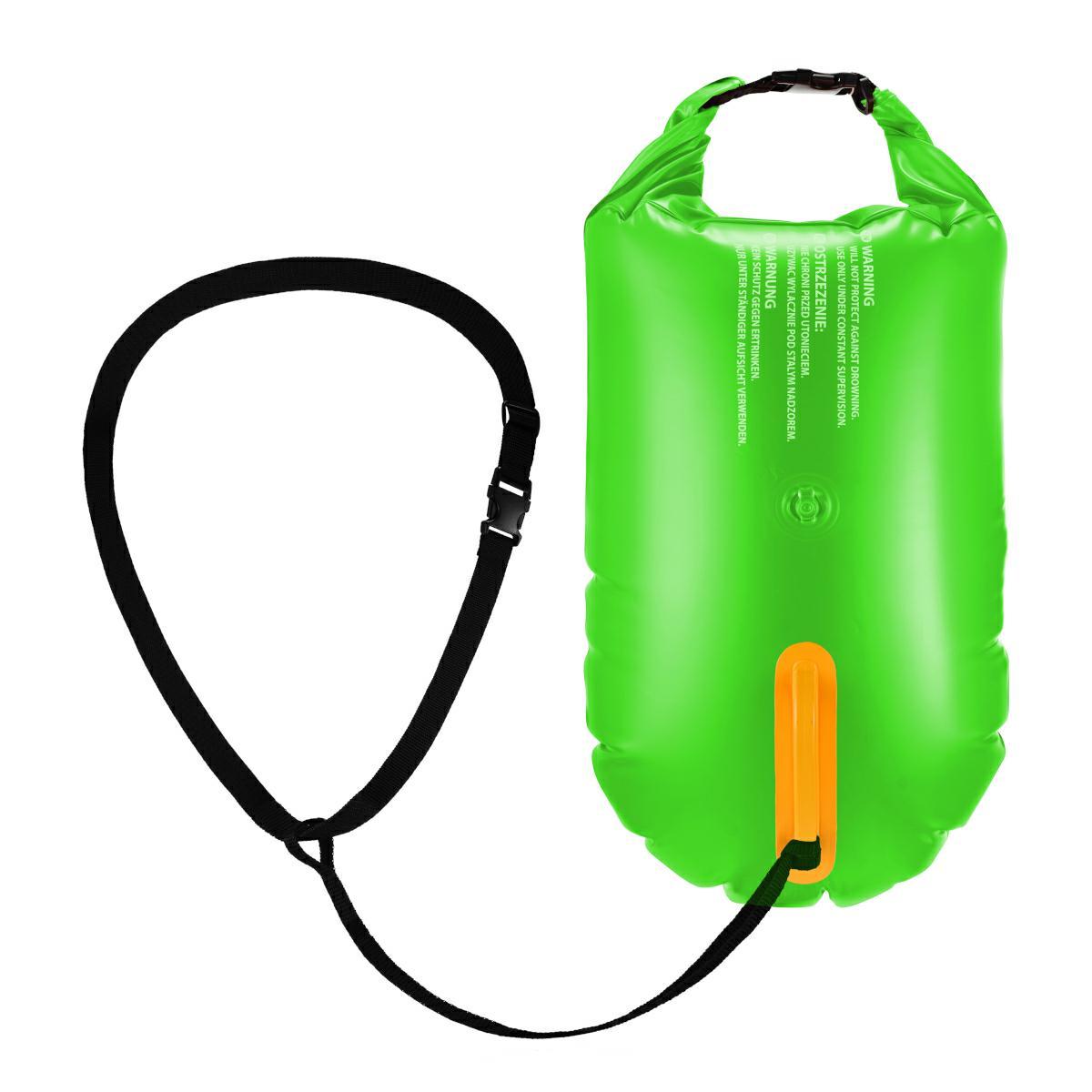 Буй для плавання Aqua Speed Open Water Swim Buoy 61240 салатовий, чорний Уні 17 літрів — фото 1