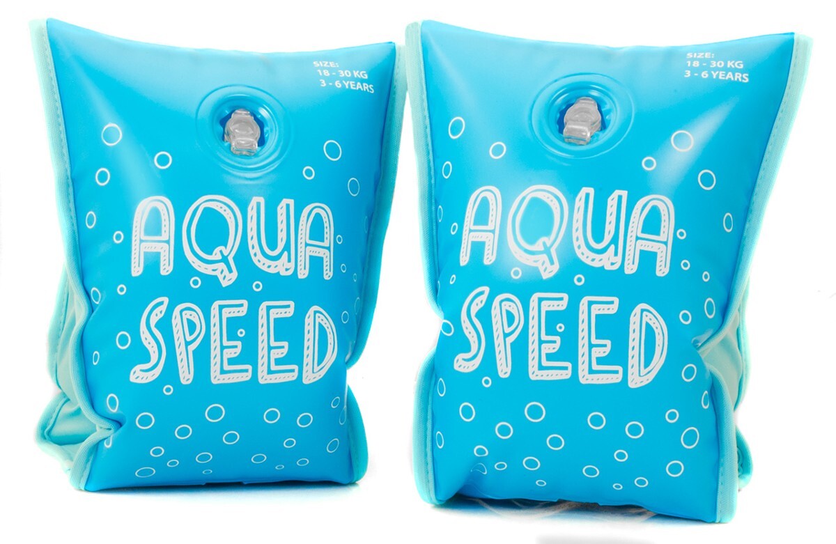 Нарукавники Aqua Speed PREMIUM 6085 бірюзовий Діт age 1-3 — фото 1