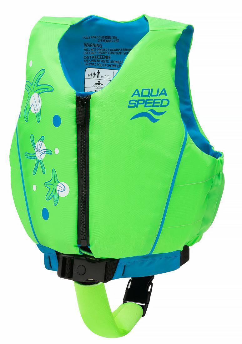 Жилет для плавання Aqua Speed Swim Star 61131 бірюзовий, салатовий Діт 15-19 кг — фото 1