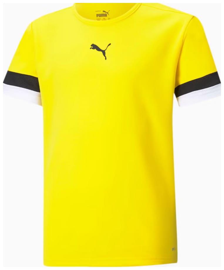 Футболка Puma teamRISE Jersey Jr жовтий Діт 128 см — фото 1