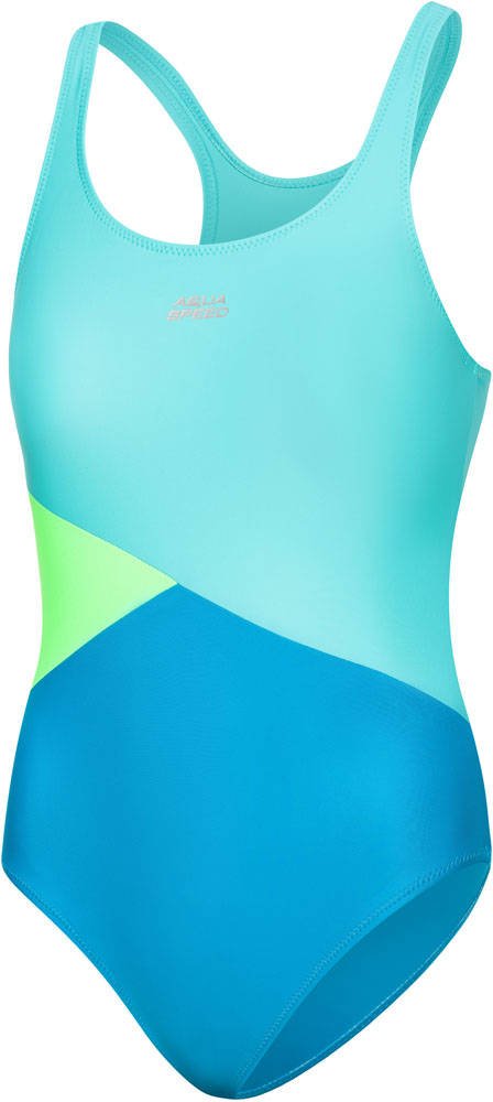 Купальник для дівчат Aqua Speed POLA 8593 світло-бірюзовий, бірюзовий, салатовий Діт 122см — фото 1