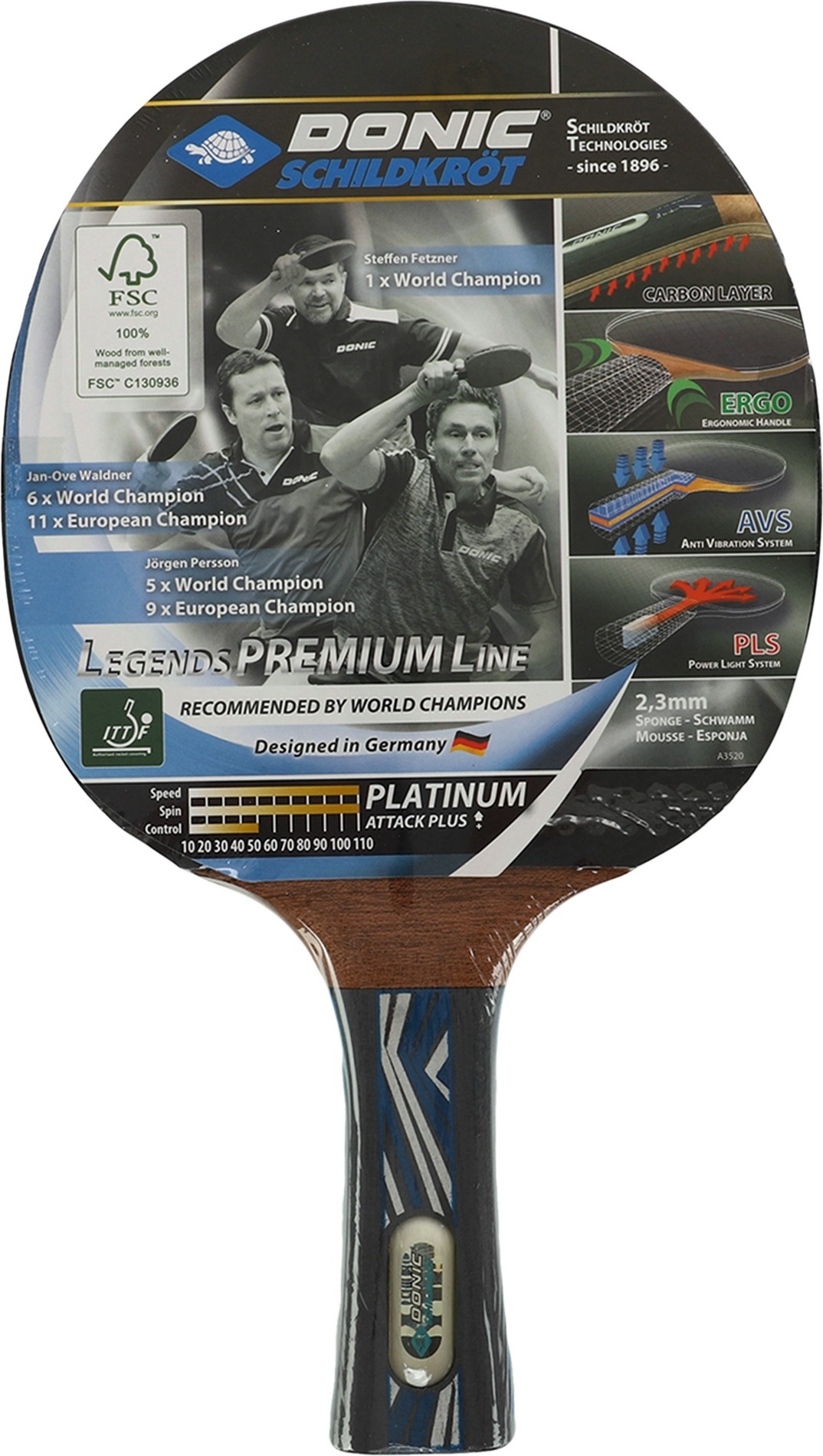 Набір для настільного тенісу Donic Legends Premium Platinum — фото 5