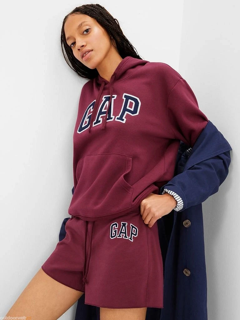 Толстовка PULLOVER LOGO HOODIE 463506-02 GAP L Бордовий — фото 1