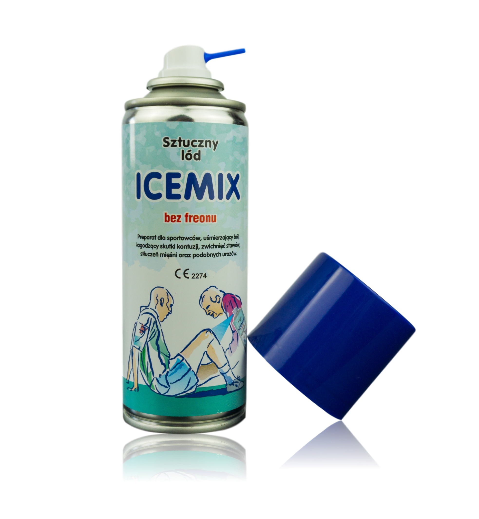 Охолоджуючий спрей "заморозка" спортивна ICEMIX "400мл. * 12 шт.(Польща) — фото 7
