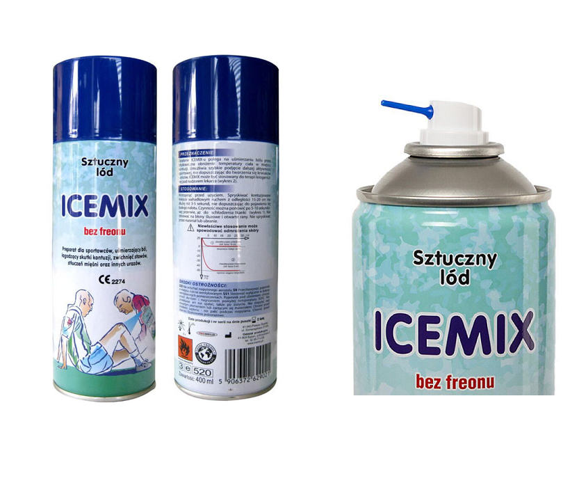 Охолоджуючий спрей "заморозка" спортивна ICEMIX "400мл. * 12 шт.(Польща) — фото 2