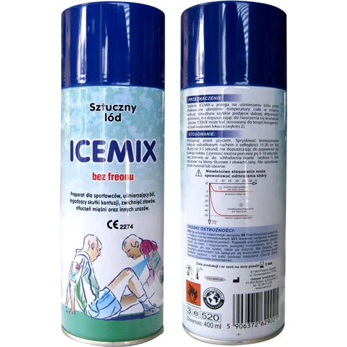 Охолоджуючий спрей "заморозка" спортивна ICEMIX "400мл. * 12 шт.(Польща) — фото 4
