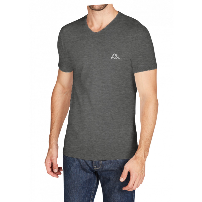 Футболка Kappa T-shirt Mezza Manica Scollo V антрацит Чол L — фото 1