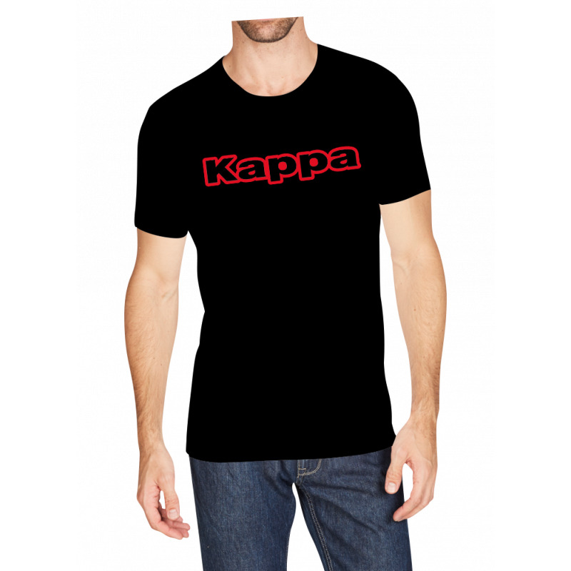 Футболка Kappa T-shirt Mezza Manica Girocollo con stampa logo pet чорний Чол XXL — фото 1