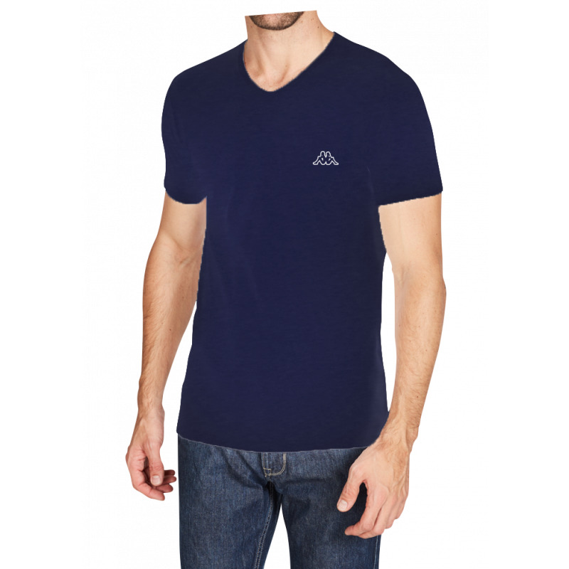 Футболка Kappa T-shirt Mezza Manica Scollo V темно-синій Чол L (K1311 BluNavy) — фото 1