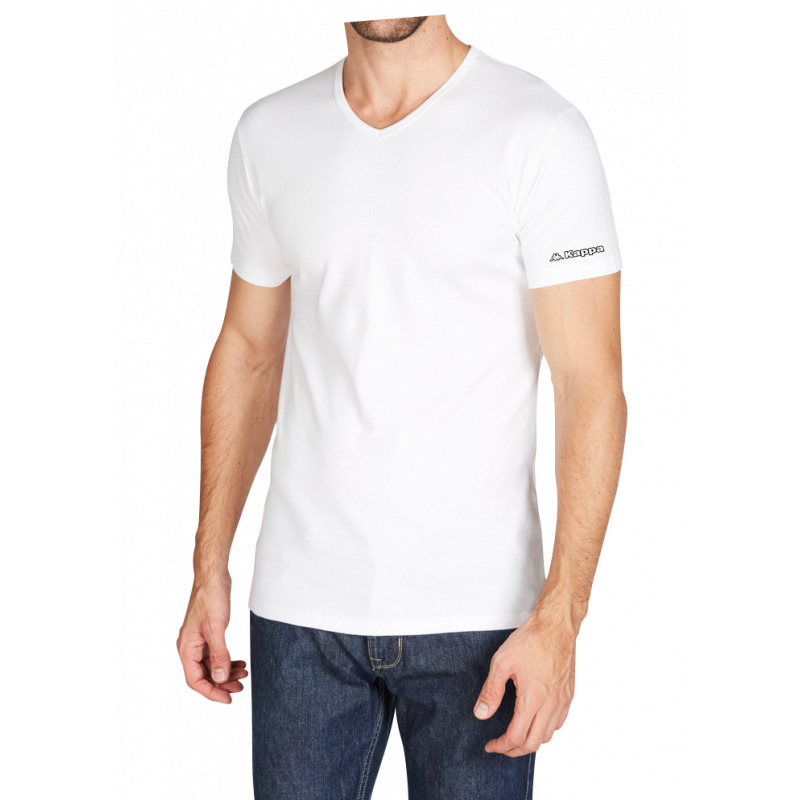 Футболка Kappa T-shirt Mezza Manica Scollo V білий Чол XXL — фото 1