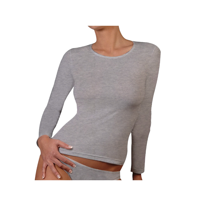 Футболка з довгим рукавом Kappa T-shirt Manica Lunga Girocollo сірий Жін L — фото 1