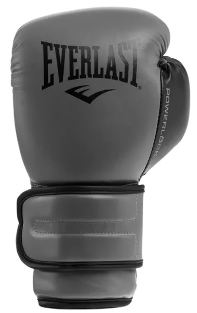 Боксерські рукавиці Everlast POWERLOCK 2R TRAINING GLOVE сірий, чорний Уні 16 унцій (P00002307) — фото 1