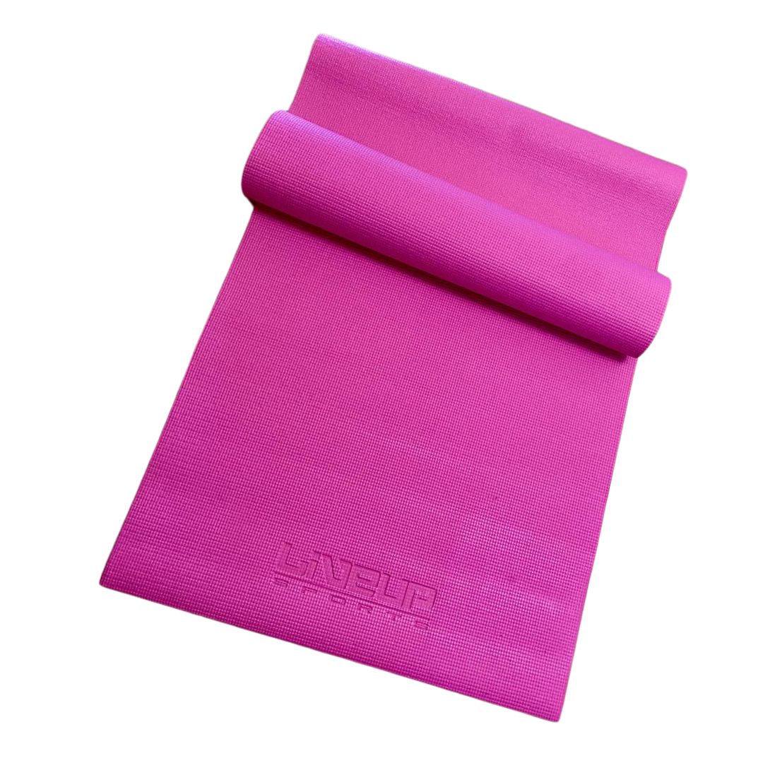 Коврик для йоги PVC YOGA MAT розовий 173x61x0.4см — фото 3