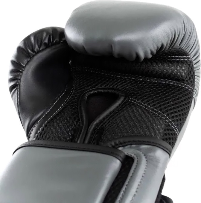 Боксерські рукавиці Everlast POWERLOCK 2R TRAINING GLOVE сірий, чорний Уні 16 унцій (P00002307) — фото 7