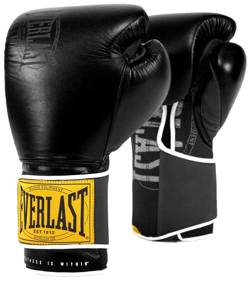 Боксерські рукавиці Everlast 1910 CLASSIC TRAINING GLOVE чорний 16 унцій (P00001713) — фото 1