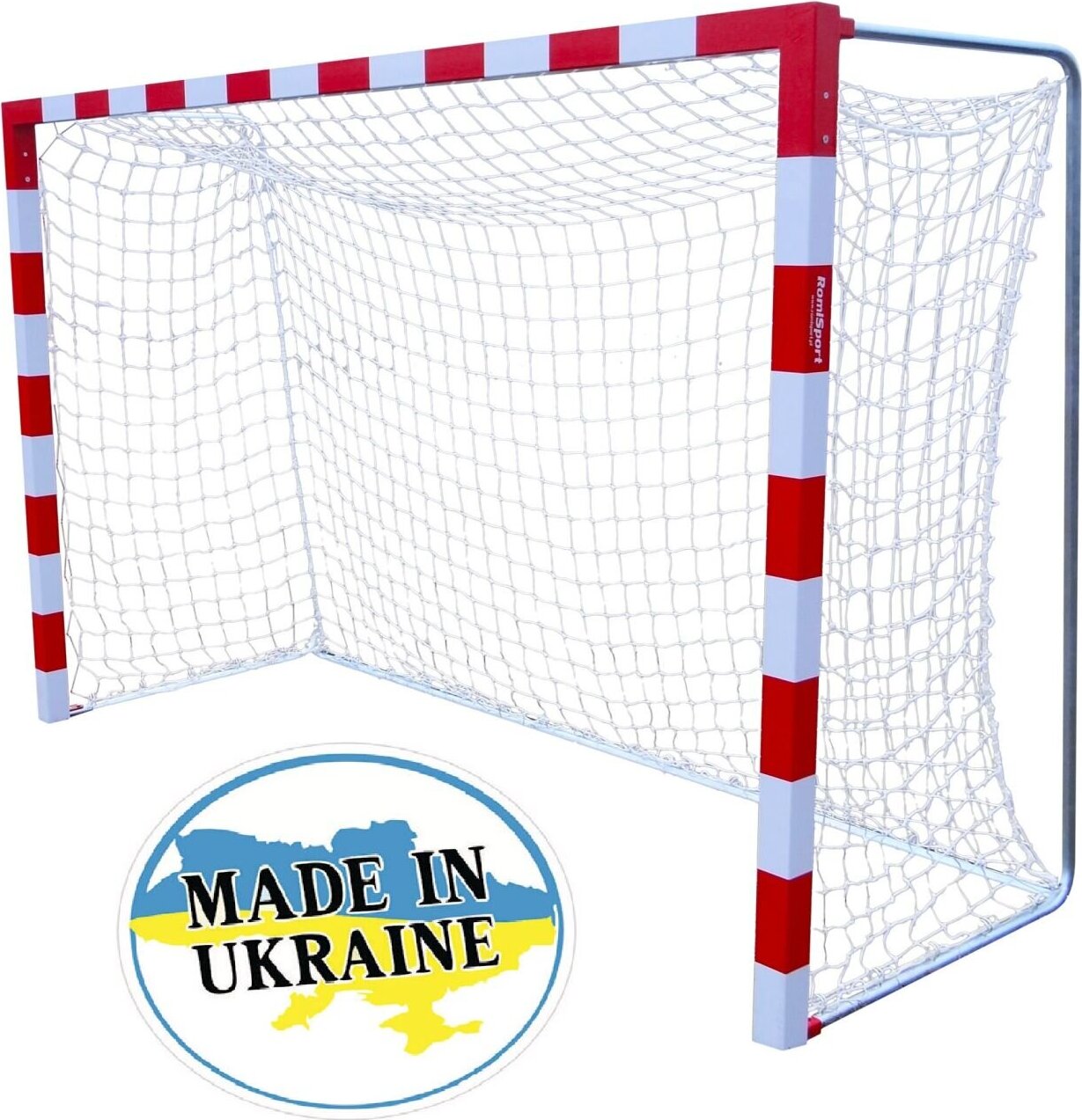 Сітка на ворота 3х2х0,8х1м. "X2" (шнур 3,5 мм. PP, Blue-yellow) — фото 4