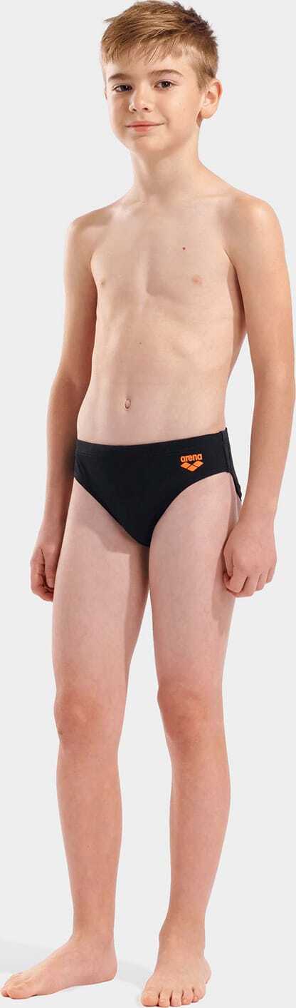 Плавки-сліпи для хлопчиків Arena BRIGHT SWIM BRIEFS чорний, помаранчевий Діт 116 см — фото 2