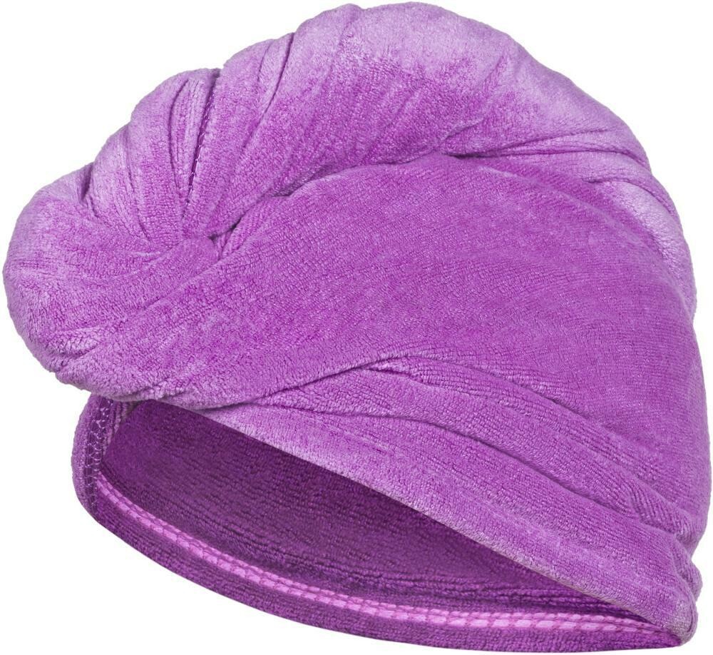 Рушник для волосся Aqua Speed HEAD TOWEL 7340 фіолетовий Жін 25х65 см — фото 1