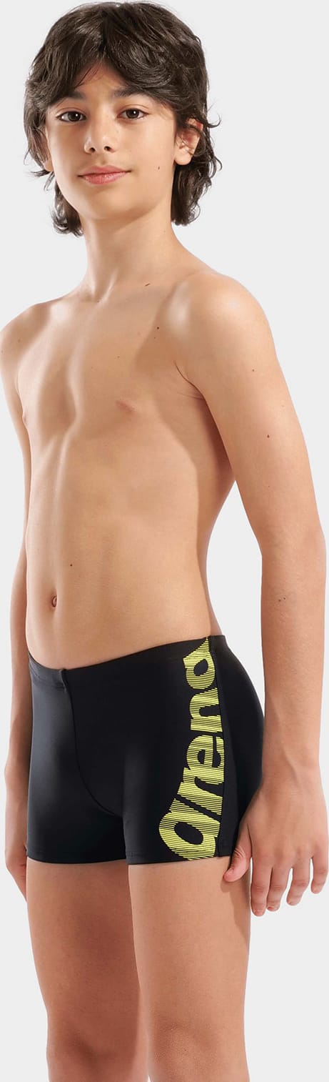 Плавки-шорти для хлопчиків Arena GRAPHIC SWIM SHORT чорний, жовтий 116 см — фото 1