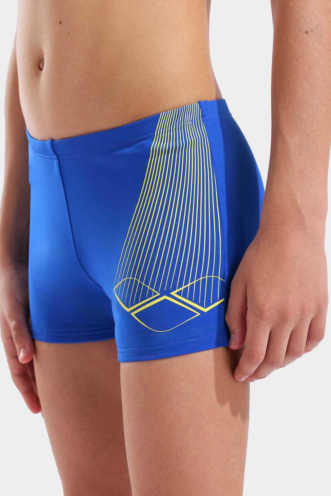 Плавки-шорти для хлопчиків Arena BRIGHT SWIM SHORT синій, жовтий 140 см — фото 3