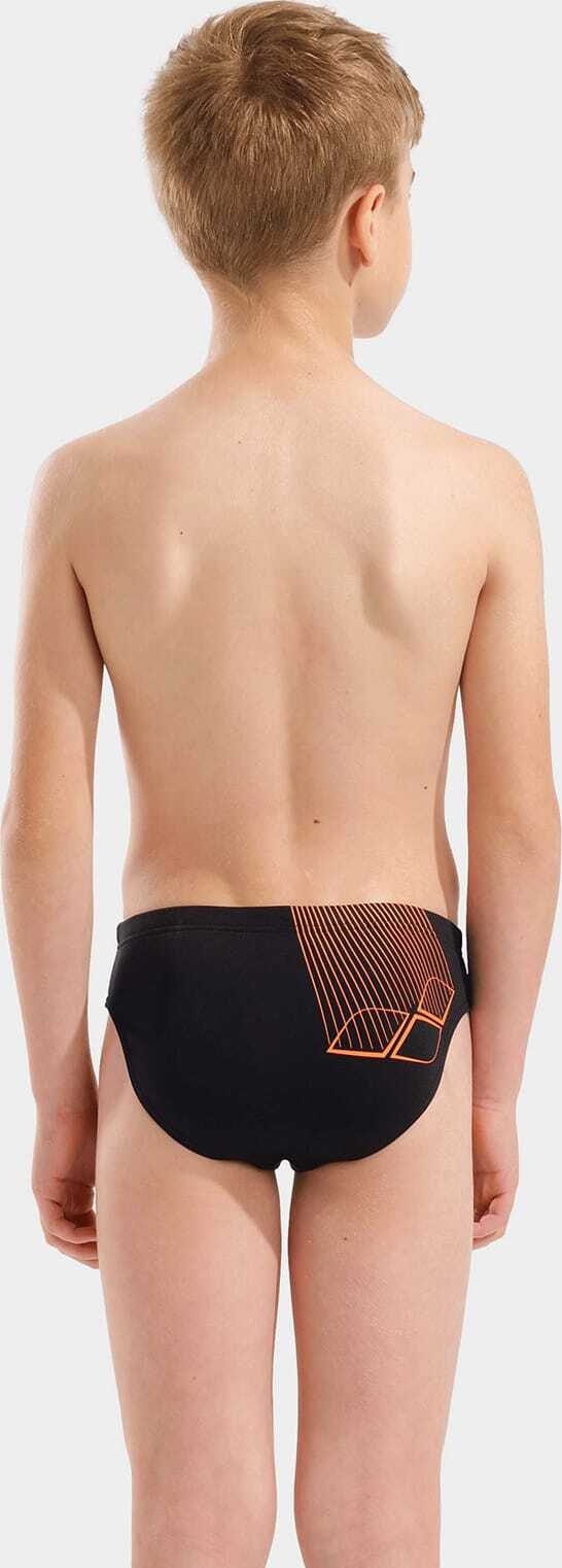 Плавки-сліпи для хлопчиків Arena BRIGHT SWIM BRIEFS чорний, помаранчевий 116 см — фото 4