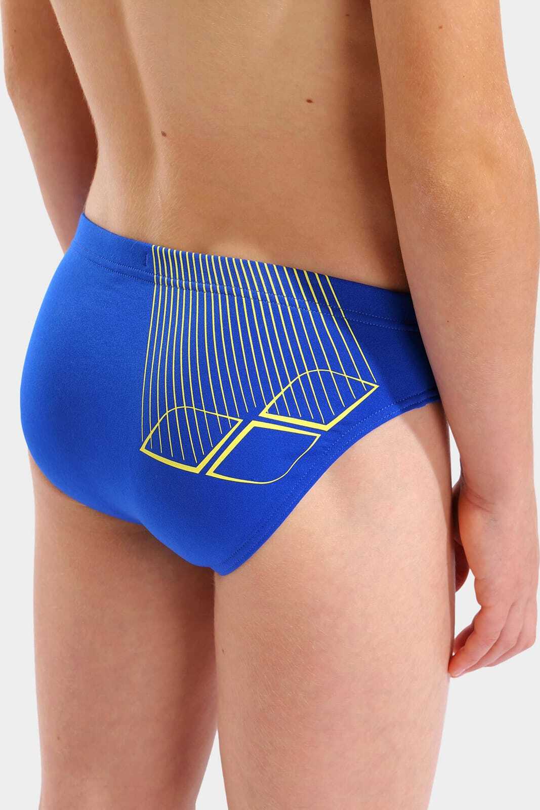 Плавки-сліпи для хлопчиків Arena BRIGHT SWIM BRIEFS синій, жовтий 116 см — фото 5