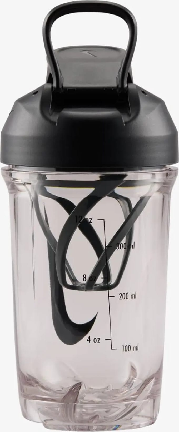 Пляшка Nike TR RECHARGE SHAKER BOTTLE 16 OZ прозорий, чорний 470 мл — фото 4