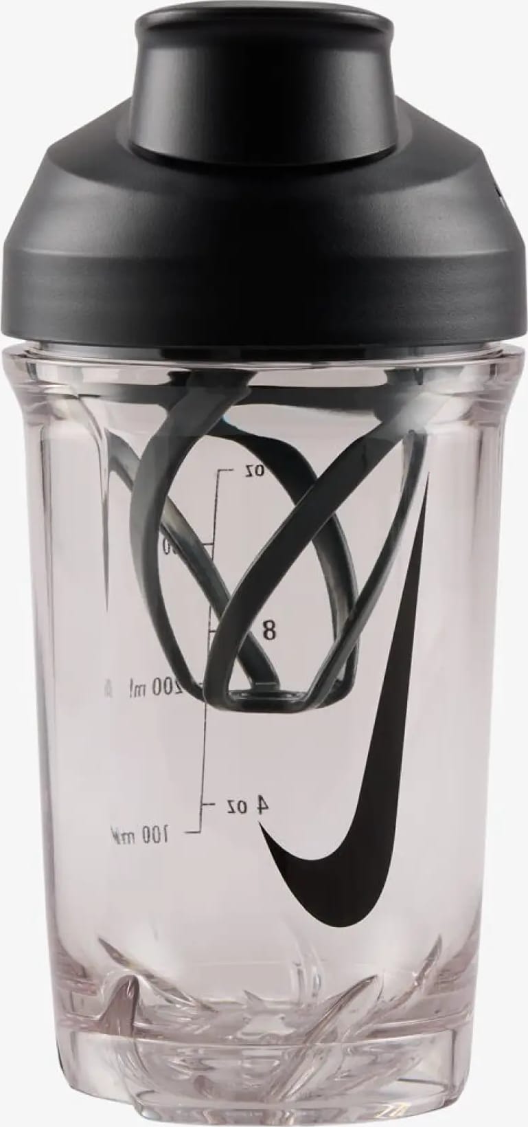 Пляшка Nike TR RECHARGE SHAKER BOTTLE 16 OZ прозорий, чорний 470 мл — фото 1