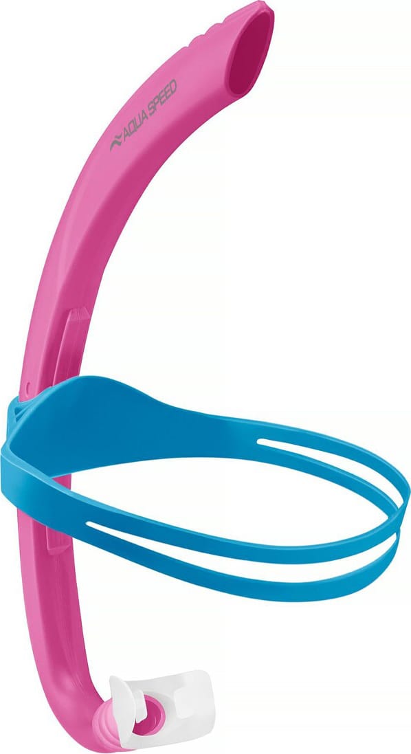 Дихальна трубка для снорклінгу Aqua Speed Juno Junior 62928 рожевий, синій Діт One Size — фото 3