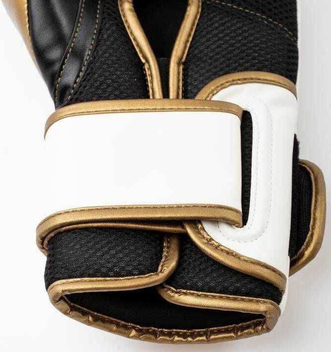 Боксерські рукавиці Everlast POWERLOCK 2R TRAINING GLOVE білий, золотий Уні 16 унцій — фото 5