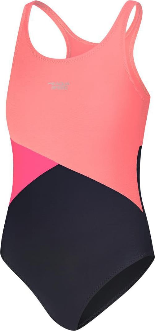 Купальник для дівчат Aqua Speed Swimsuit POLA 62966 лососевий, чорний 116 см (541-336) — фото 1