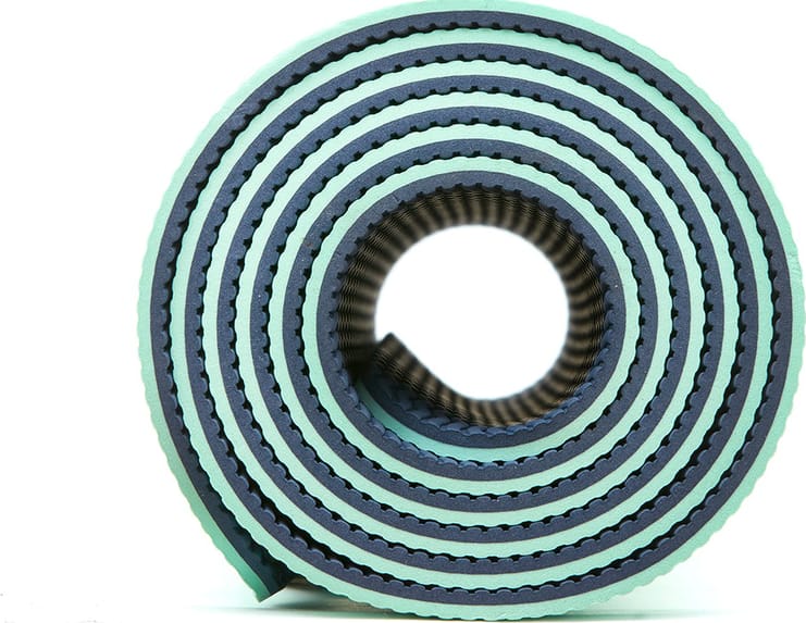 Килимок для йоги Adidas Double Sided Yoga Mat ментоловий, сірий 176 х 61 х 0,6 см (ADYG-10400BLM-NL) — фото 7
