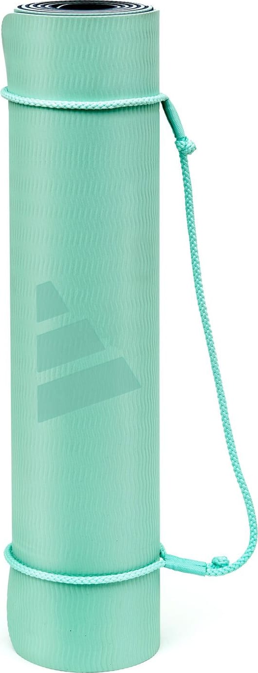 Килимок для йоги Adidas Double Sided Yoga Mat ментоловий, сірий 176 х 61 х 0,6 см (ADYG-10400BLM-NL) — фото 9