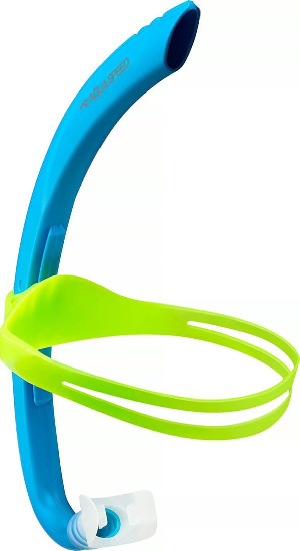 Дихальна трубка для снорклінгу Aqua Speed Juno Junior 62926 синій, зелений Діт One Size — фото 3
